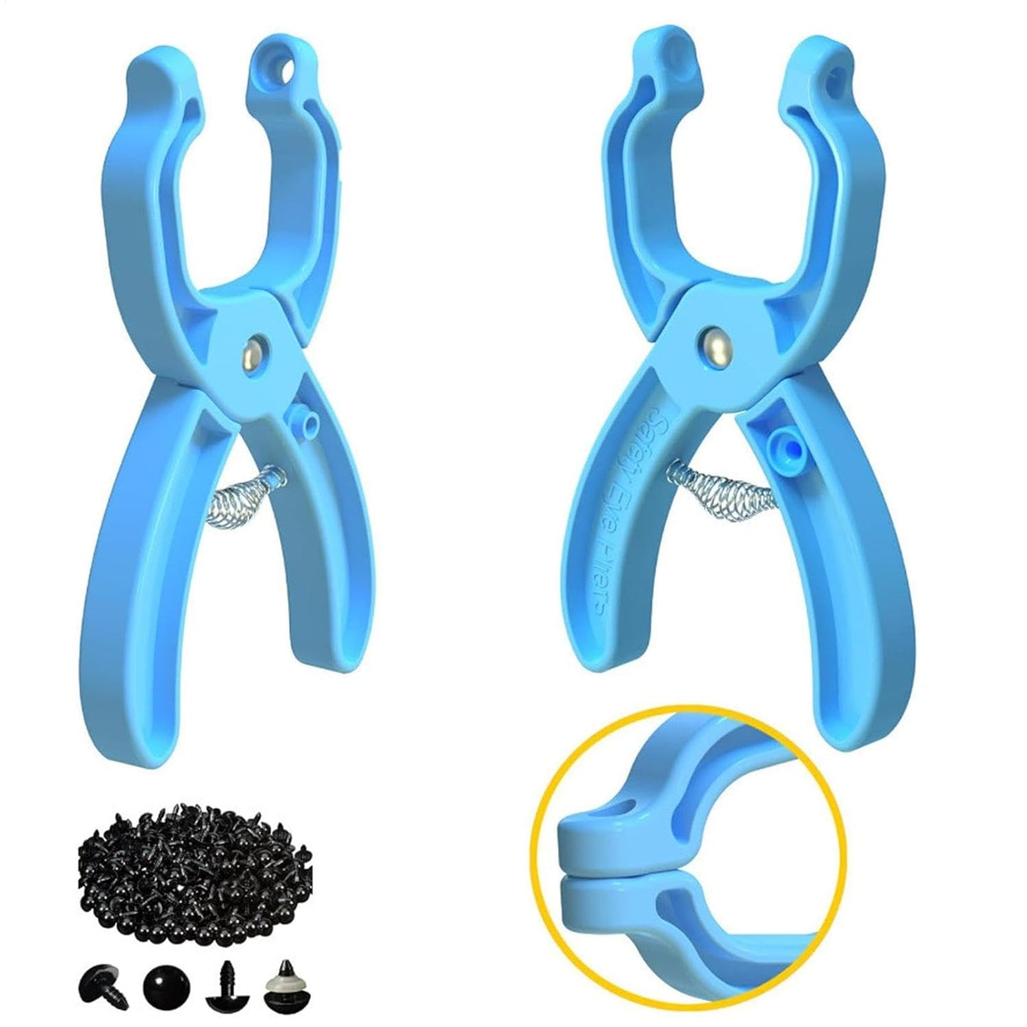 Crocheting Auxiliary Tool, Eye Installation Tool, Quick Eye Tool, Sewing Safety Eye Tool, Safety Eye Tool Clamp Sewing 5-30mm Safety Eye Installation Tool for Crocheting and Sewing Crafts