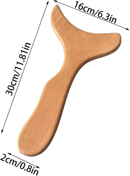 Massaggiatore Per Cuoio Capelluto In Legno, Spazzola Massaggiante Naturale Portatile in Legno, Accessorio Benessere Manuale Multifunzione per Ridurre Stress, Mal di Testa e Trattamenti Viso e