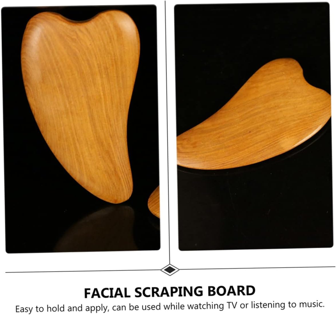 WOFASHPURET 2sets 4pcs Wooden Scraper for Facial Care Meridians Therapy Massage Tool Compact and Lightweight and Aging Treatment Travel Friendly Design 4pcs*2