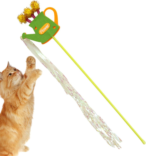 shjxi Cat Wand, Interactive Feather Toys for Indoor Pets, Long Tassel Game, Bite-Resistant Pet Supplies for Boredom Relief, Kitty Play, Fun Activity for Cats