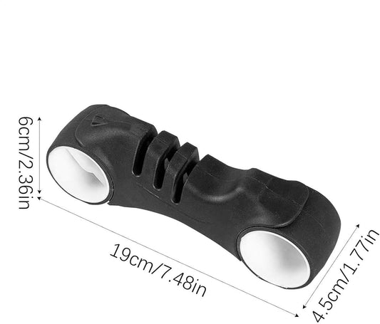 Taglierina Sharpener Stone, manuale in acciaio inox Sharpener, Multifunzionale Wheel-Shaped Tool, Kitchen Gadget, ideale per utensili da cucina e manutenzione