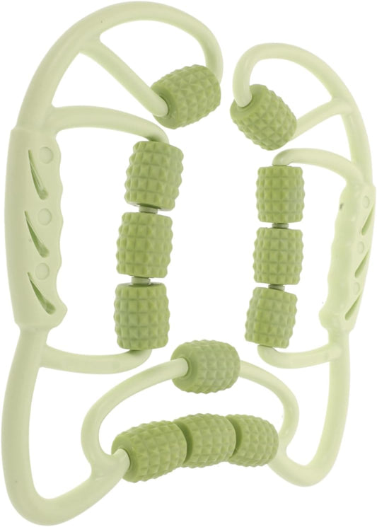 Toyvian Anello di Massaggio Muscolare Accessori Yoga per Donna tappetini per l'allenamento a casa Attrezzature per la burattatura Cinturino Elastico per Le Gambe Tappeto Yoga Spesso Verde