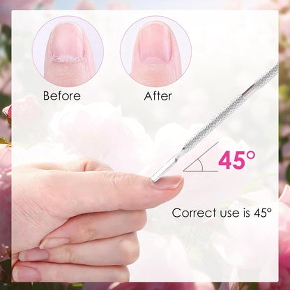 Cuticle Oil for Nails Pen, Nail Care Pen, Nail Care Oil Pen Nourishing, Cuticle Revitalizer Nail Oil Pen Moisturizing Repair Cuticle, 8pcs with Steel Push Armature Oil
