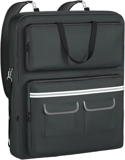 Solar Panel Bag, Double-Layer Organizer, Heavy Duty Protector Travel Handle Case, Dependable Material Longevity, Outdoor Sports Gear for Tablet Laptop Smartphone Use 22x4.7x25.5in