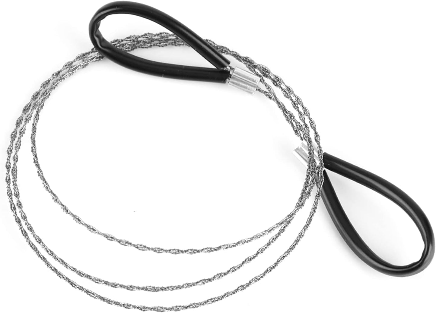 Pocket Chainsaw Wire Saw Emergency Wire 25.6 Inch Portable Hand Chainsaw Outdoor Survival Wire Steel Wire Saw Scroll for Emergency Travel Outdoor Camping Gear Wilderness Survival Chain Saw