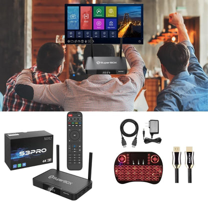 S3 Pro New Model 2022 Android 9 TV Box 2GB+32GB Wi-Fi with Voice Remote Control