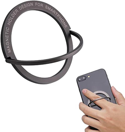 Magnetic Phone Ring Holder & Stand, Universal Grip for Phone Cases(Black)