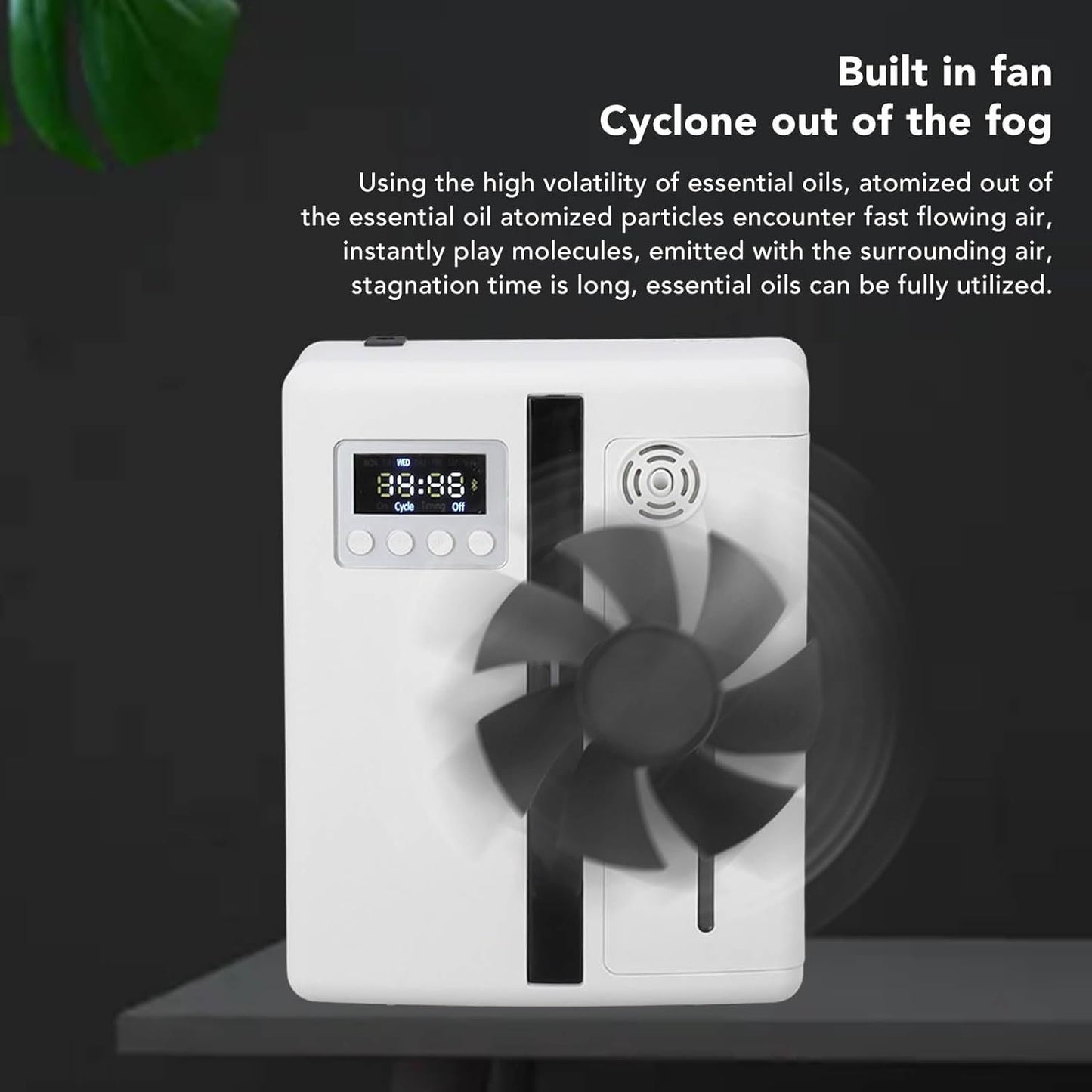 Smart Scent Air Machine, Essential Oil Diffuser, 300m³ Intelligent Aromatherapy Machine with Remote Control, Air Aromatherapy Diffuser with Timer, for Yoga, Home, Office