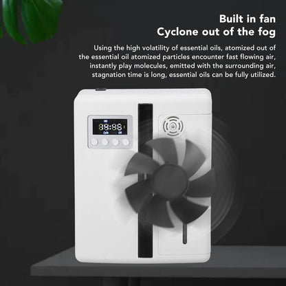 Smart Scent Air Machine, Essential Oil Diffuser, 300m³ Intelligent Aromatherapy Machine with Remote Control, Air Aromatherapy Diffuser with Timer, for Yoga, Home, Office