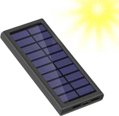 Solar Charger Power Bank, Mobile Phone Battery Pack, 10000mAh Portable Chargers, Lightweight External Power Supply, 5.59x2.64x0.63 Inches, for Outdoor Hiking Travel Camping Home