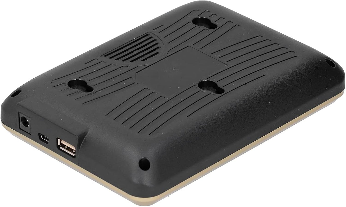 Tbest Smart Security 2.4In Assistenza Hine Impronta Digitale RIC Tft Color SNS Software e U Disk Nload Orologio da tempo 00-240Vnero Oro Spina Americana Atten (Colore Nero e