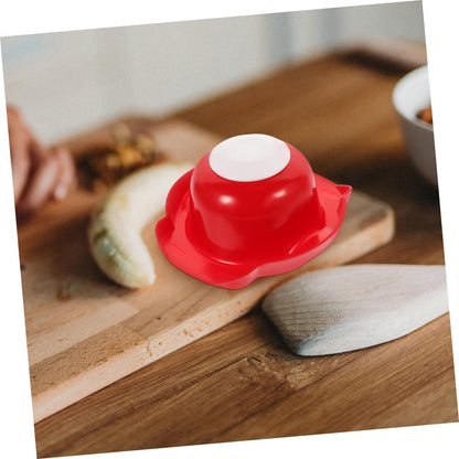 SOLUSTRE Food Slicer Cutter Finger Guard Safety Holder for Grating Onion Easy Clean Kitchen Tool Protects Fingers While Slicing Convenient Food Prep Helper Design