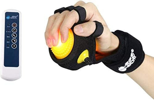 Home Relax Hand Massager Massage with Ball Infrared Hot Compress Hand And Fingers Dystonia Training Machine For Finger Rehabilitation Recovery Equipment