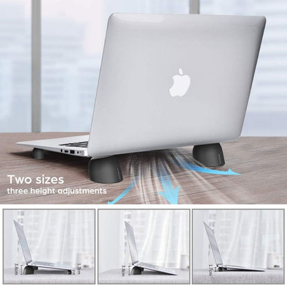 nediea Laptop Risers for Desk, Mini Laptop Cooling Stand, Magnetic Pads Keyboard Riser, Ergonomic Laptops Feet, Compatible with MacBook Air Pro, with Dell, with HP, More 10-15.6” Laptops