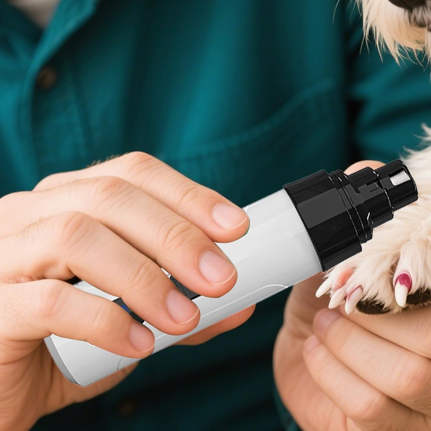 Dog Nail Grinder, Quiet Cat Nail Trimmer, 2-Speed Adjustable, Rechargeable Design, Pet Grooming Supplies, For Hygiene, Relaxing, and Cleaning, 5.51x1.38x1.38 Inches