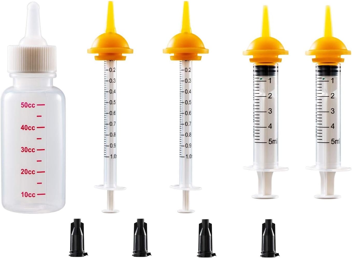 Newborn pet bottle， Pet Feeding bottle that can replace the Original Pacifier, Suitable for Newborn kittens, Puppies, Rabbits, Squirrels and other Small Animals, Most suitable for Newborn small mammals,