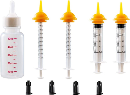 Newborn pet bottle， Pet Feeding bottle that can replace the Original Pacifier, Suitable for Newborn kittens, Puppies, Rabbits, Squirrels and other Small Animals, Most suitable for Newborn small mammals,