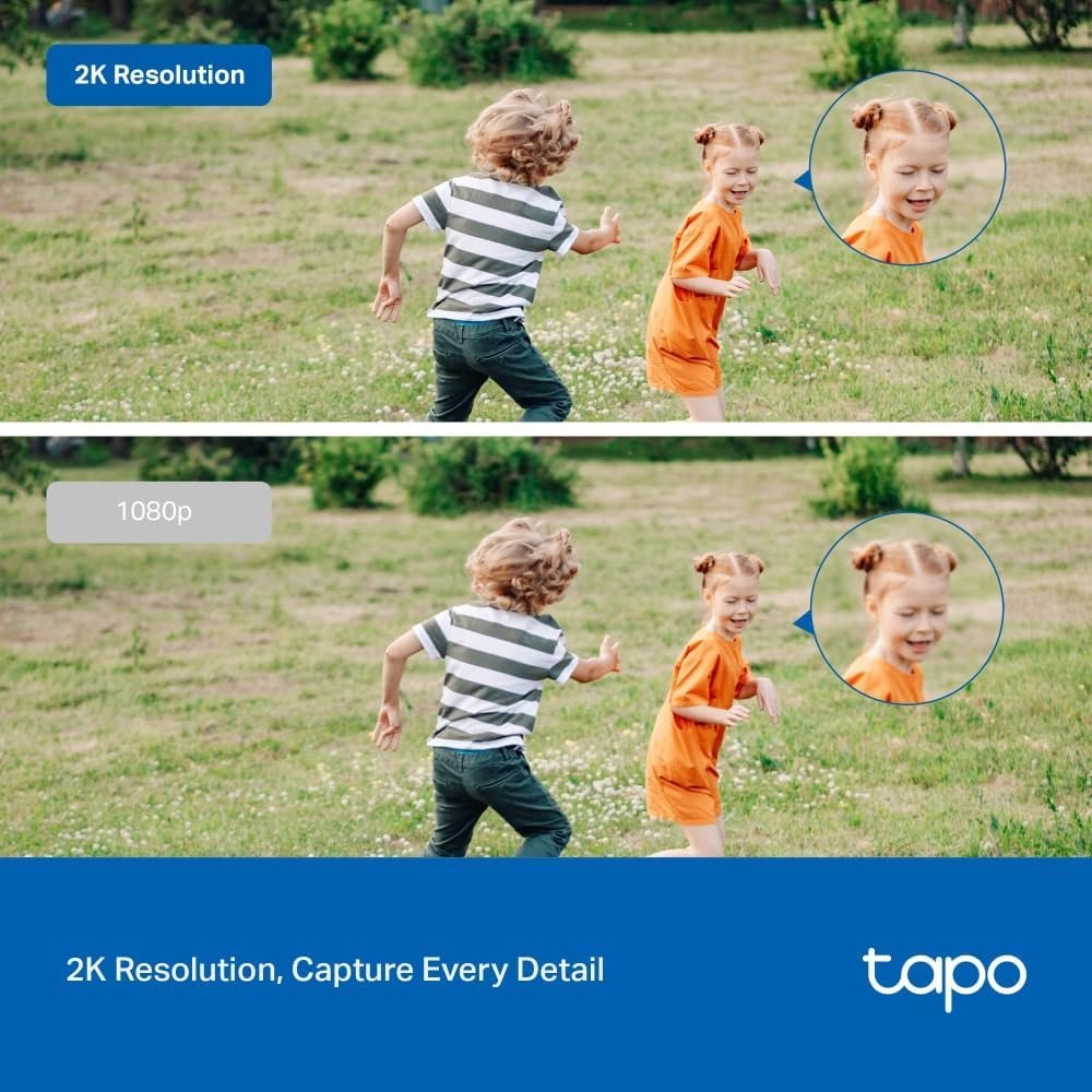 TP-Link Tapo Outdoor Security Wi-Fi Camera, Wired & Wireless, Smart AI Detection & Notifications, 3MP, IP66, Two-Way Audio, Night Vision, Up to 128GB, SD Card Slot, No hub Required (TC65)