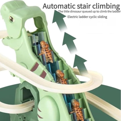 Climbing Dinosaur Toy, Interactive Track Slide Game, Roller Coaster Adventure Playset, Lights & Music, Educational & Realistic Design, Indoor & Outdoor Play, Dinosauri & Accessories