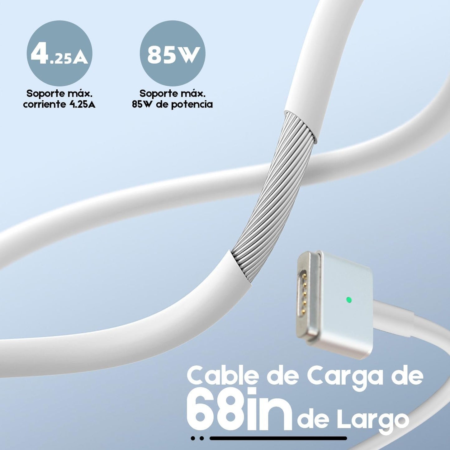 85W Fast Charger Replacement for MacBook, T-Tip Power Adapter with 68 inch Cable, Compatible with MacBook Pro and Air of 13”/15"/17“ (Late 2012-2017 Models, UL Certified)