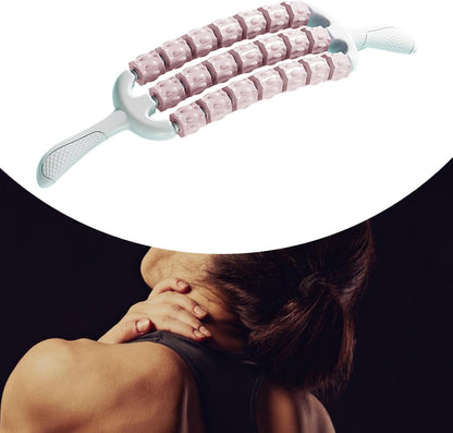 perfeclan Rullo muscolare, attrezzo da palestra, rullo multiuso per esercizi fitness, strumento per massaggio, bastone per massaggio corporeo per palestra