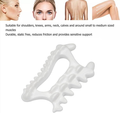Liahelianx Advanced Non-Toxic Ceramic Gua Sha Professional Myofascial Release Tool for Face & Body, Deep Tissue Massager with Ergonomic Design for Body Contouring