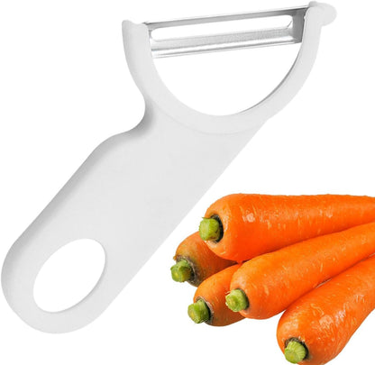 fanelod Y Pelapatate, pelapatate da cucina | Pelafrutta in acciaio al carbonio - Utensile per sbucciare a forma inclinata Gadget da cucina Affettatrice per cavolo per mele Patate Frutta Carote