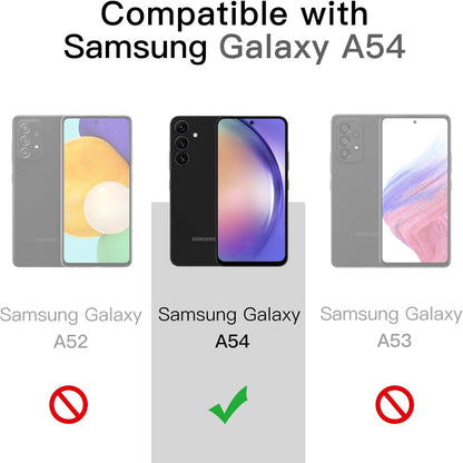 JETech Screen Protector for Samsung Galaxy A54 5G 6.4-Inch, 9H Tempered Glass Film, Anti-Scratch, HD Clear, 3-Pack