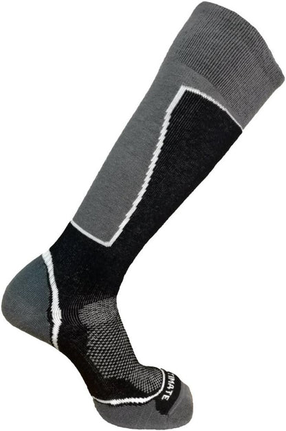 Ultimate Socks Mens Midweight Merino Wool Ski Snowboard Warm Socks