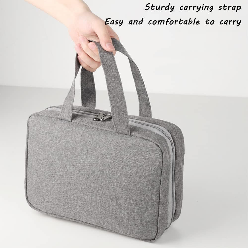 Travel Toiletry Bag,Hanging Travel Toiletry Bag with Hook,Hanging Toiletry Bag,Resistant Travel Cosmetic Bag Foldable Hygiene Bag for Toiletries, Cosmetics, Makeup, Brushes, Shower