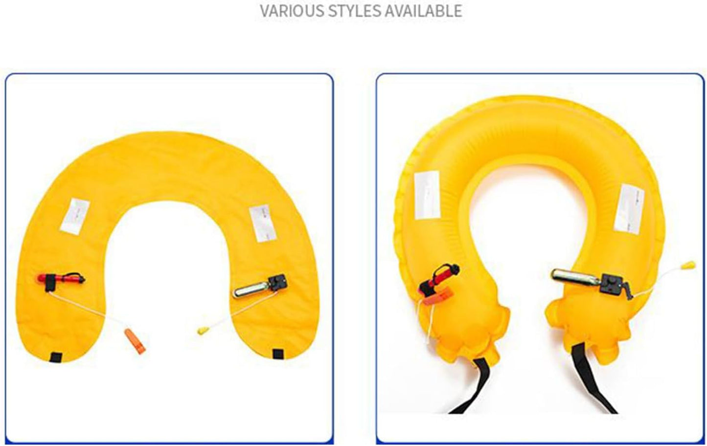 Manual Inflatable Belt Pack, Adjustable Belt Pack, Lightweight Survival Aid, Floating Device, Marine Rescue Tool, Portable Safety Equipment for Water Sports, 300x110x180mm
