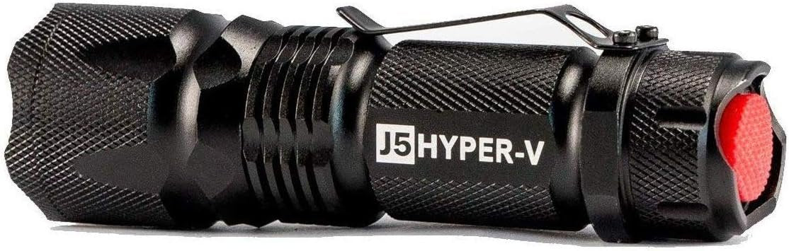 J5 Tactical - Hyper V Ultra Bright Tactical Flashlight Bright - Black