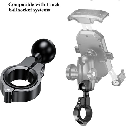 1'' Ball Mount Accessories Compatible with RAM Mounts/Double Socket arms(R3*2), Black2, 1.42*1.1*0.71