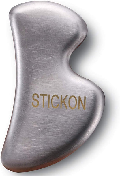 JustSun Gua Sha Stainless Steel Massage Instrument IASTM Tools for Soft Tissue Mobilization and Muscle Pain Reduction (Style 024)