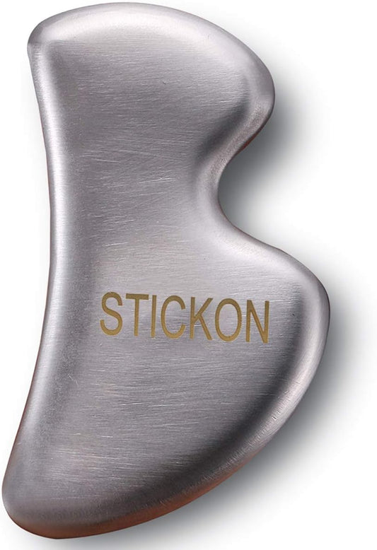 JustSun Gua Sha Stainless Steel Massage Instrument IASTM Tools for Soft Tissue Mobilization and Muscle Pain Reduction (Style 024)