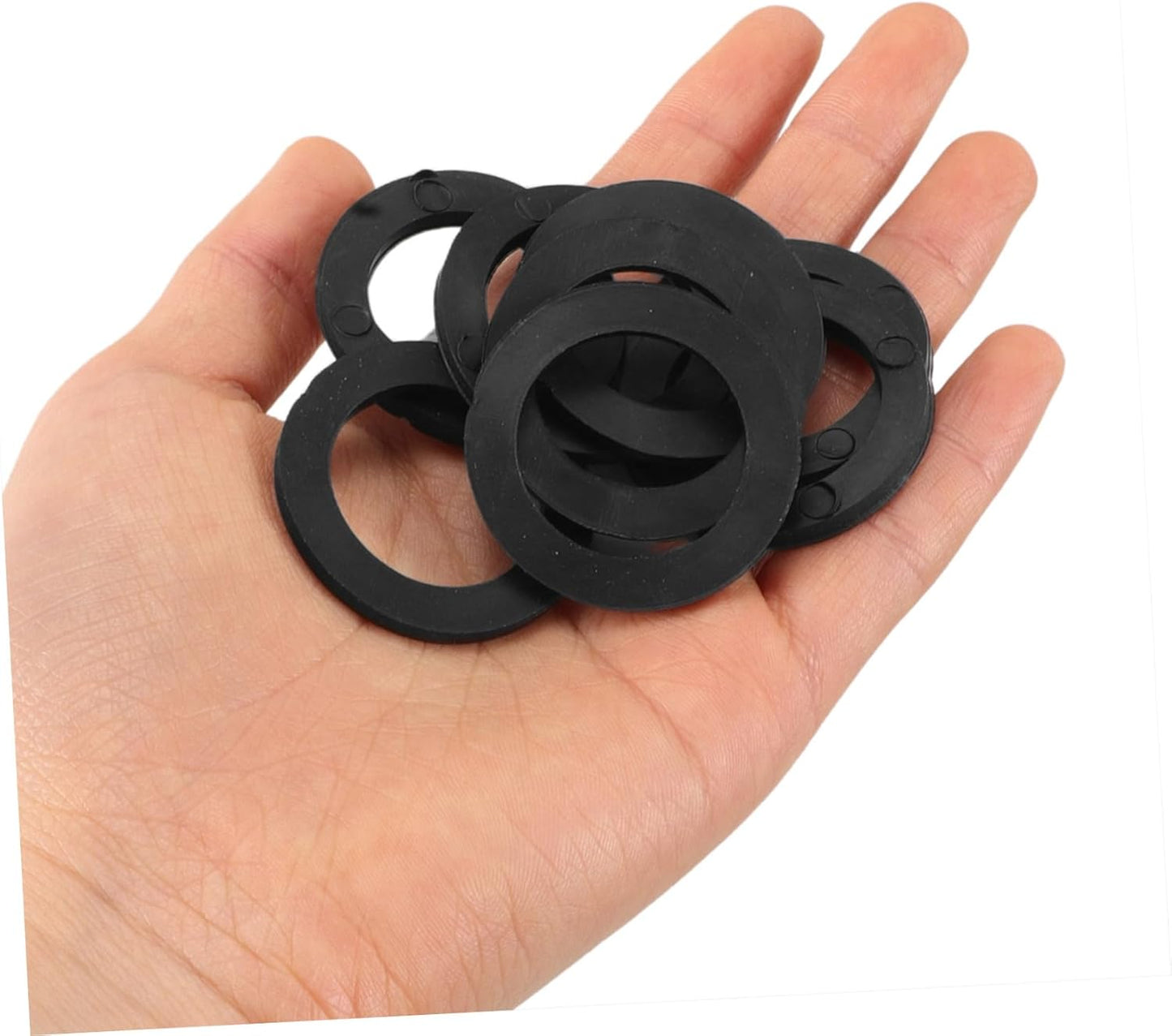 Abaodam 50pcs Weight Lifting Clamps Rubber Washers for Dumbbells and Barbells Secure Fit Strength Training Accessories for Home and Gym Workouts