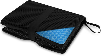 Travel Seat Cushion,Portable Airplane & Stadium Cushion,Gel Grid Design for Comfort, Foldable Cushions for Commute, Airplanes, Camping, Bleachers