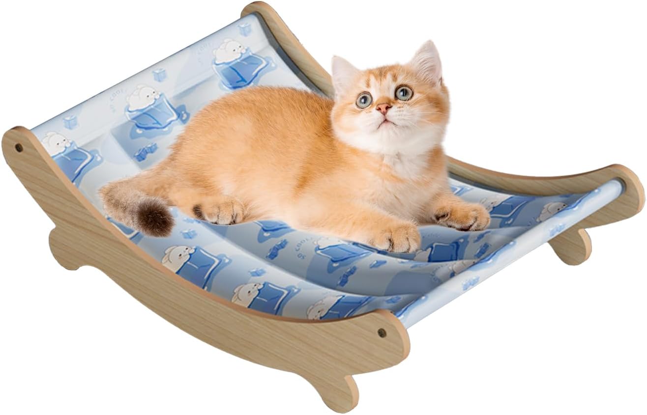 Lpsdssre Sedia Da Gatto, Amache Per Gatti Lavabili, Letto Per Animali Domestici Di Raffreddamento, Punto Di Riposo Elevato, Mobili Eleganti E Pratici, 49x31.5x13cm, Per Uso Esterno E Interno