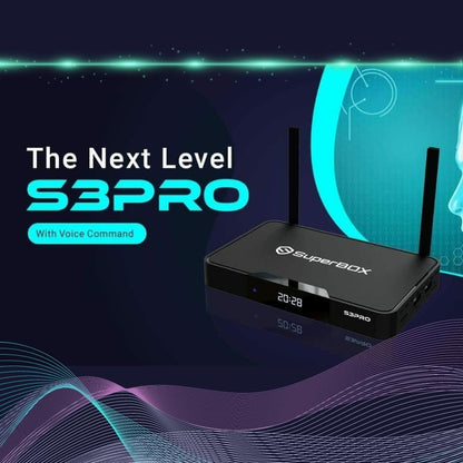 S3 Pro New Model 2022 Android 9 TV Box 2GB+32GB Wi-Fi with Voice Remote Control