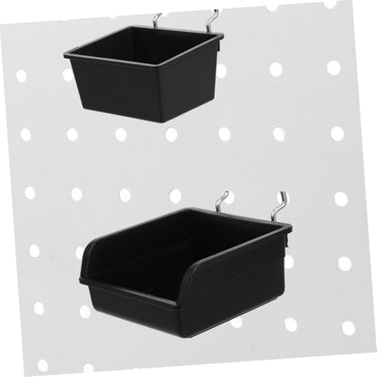 BESTOYARD 4Pcs Pegboard Organizer Bins Storage Baskets for Tools Screw Accessories Wall Mount Tool Holders for Efficient Workspace Organization Versatile