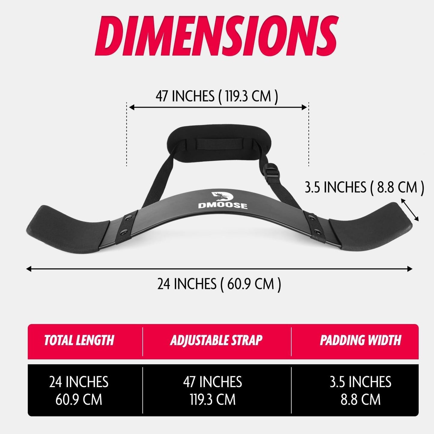DMoose Fitness Arm Blaster for Biceps & Triceps, Premium Neck Padding Support with Adjustable Straps, Bicep Blaster for Strength Training, Biceps Workout Equipment