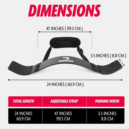 DMoose Fitness Arm Blaster for Biceps & Triceps, Premium Neck Padding Support with Adjustable Straps, Bicep Blaster for Strength Training, Biceps Workout Equipment