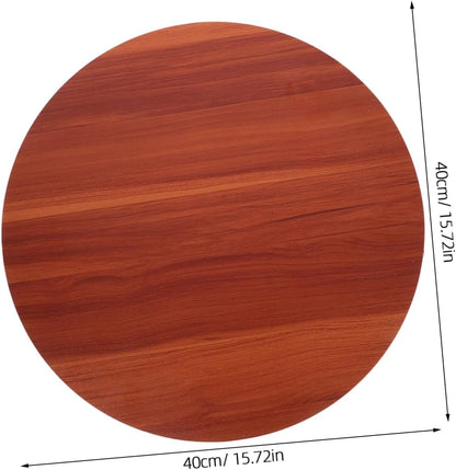 Zerodeko Wood Round Tabletop Small 40cm Round Dining Room Table Solid Wood Top Versatile for Home