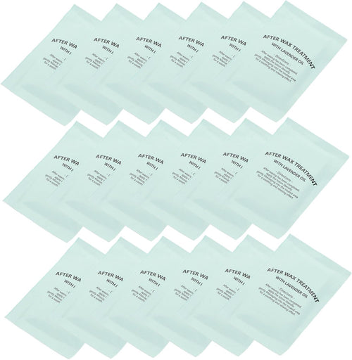 Beavorty 20pcs Post Waxing Essentials Oil Remover Wipes after Wax Remover Waxing Oil Wipes Soft Wax Cleaning Pad