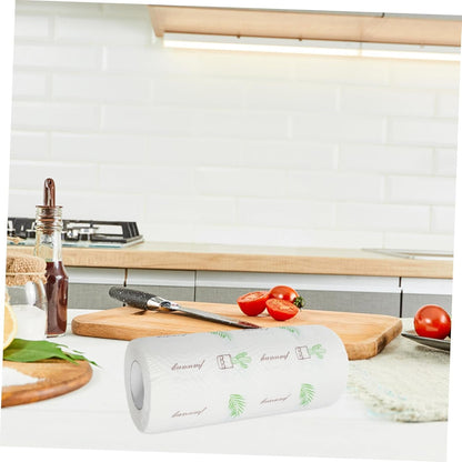 Gatuida 1 Roll Convenient Kitchen Paper Towels Absorbent Durable Water Locking Random Printed Design for