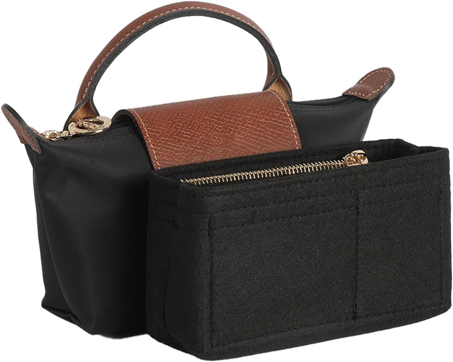 Gastinsave Handbag Purse Bag Organizer Insert Compatible with Longchamp le pliage Tote Bag