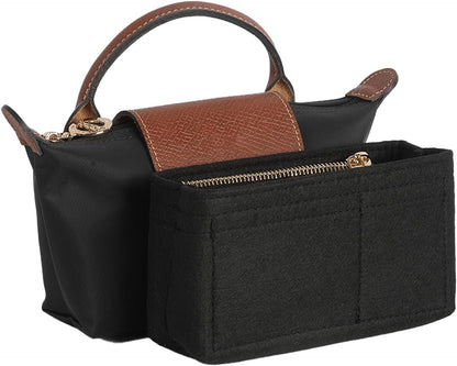 Gastinsave Handbag Purse Bag Organizer Insert Compatible with Longchamp le pliage Tote Bag
