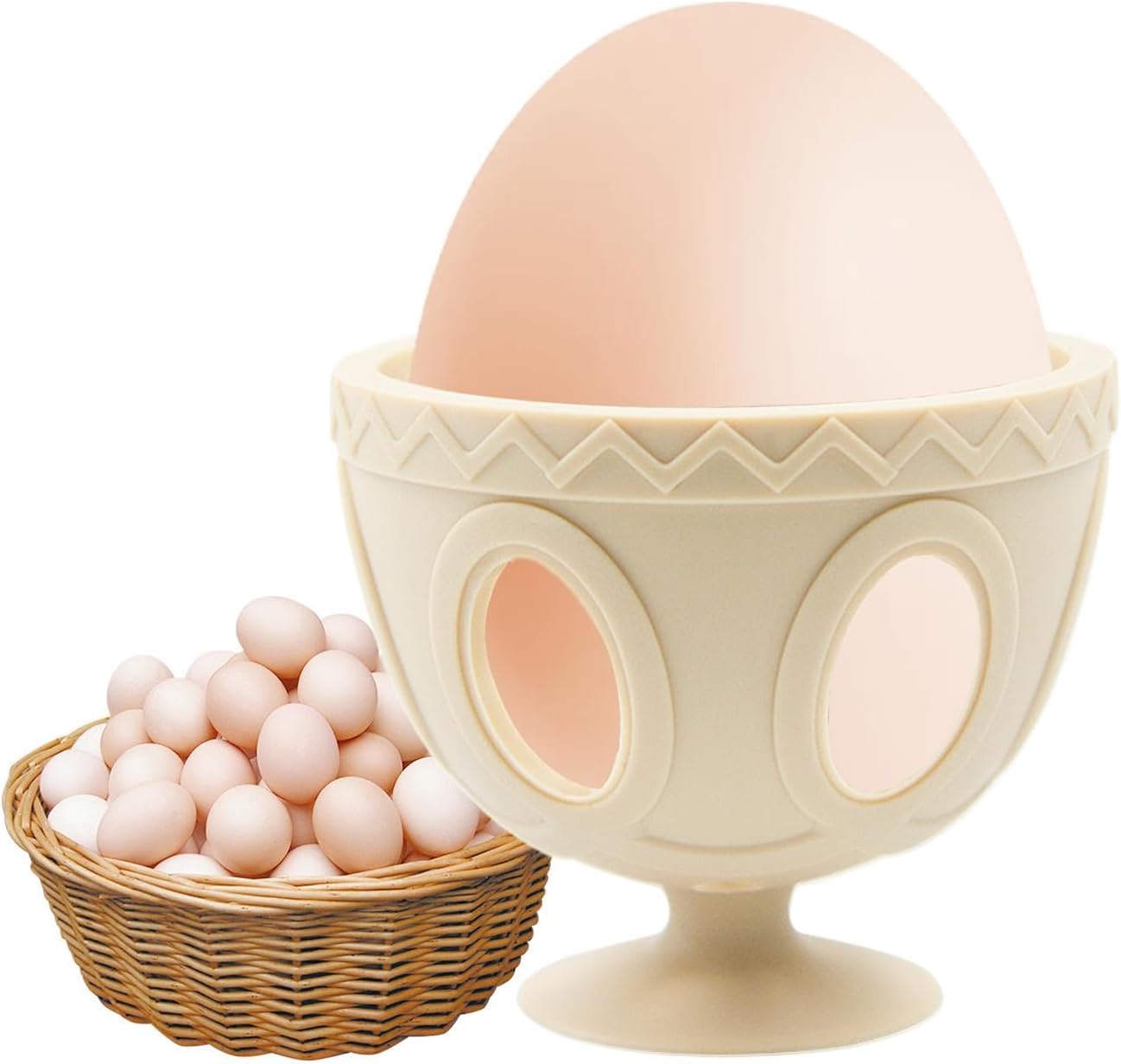 Silicone Egg Scrubber, Chicken Egg Cleaner, Reusable Brush, Soft Bristles for Gentle Scrubbing, Easy to Clean, Sturdy, Multi-Purpose for Eggs, Tomatoes, Potatoes, Kitchen Essential