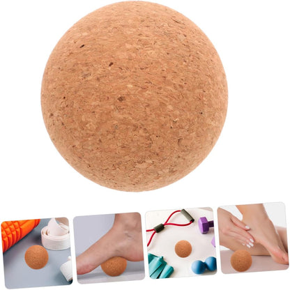 Mikikit Palla da Yoga Pratica Palla da Massaggio Fitness Massaggio alle Spalle Massagi Rulli per i Muschi di Yoga Sfera di Sughero Massaggiatore Muscolare Trucioli di Sughero