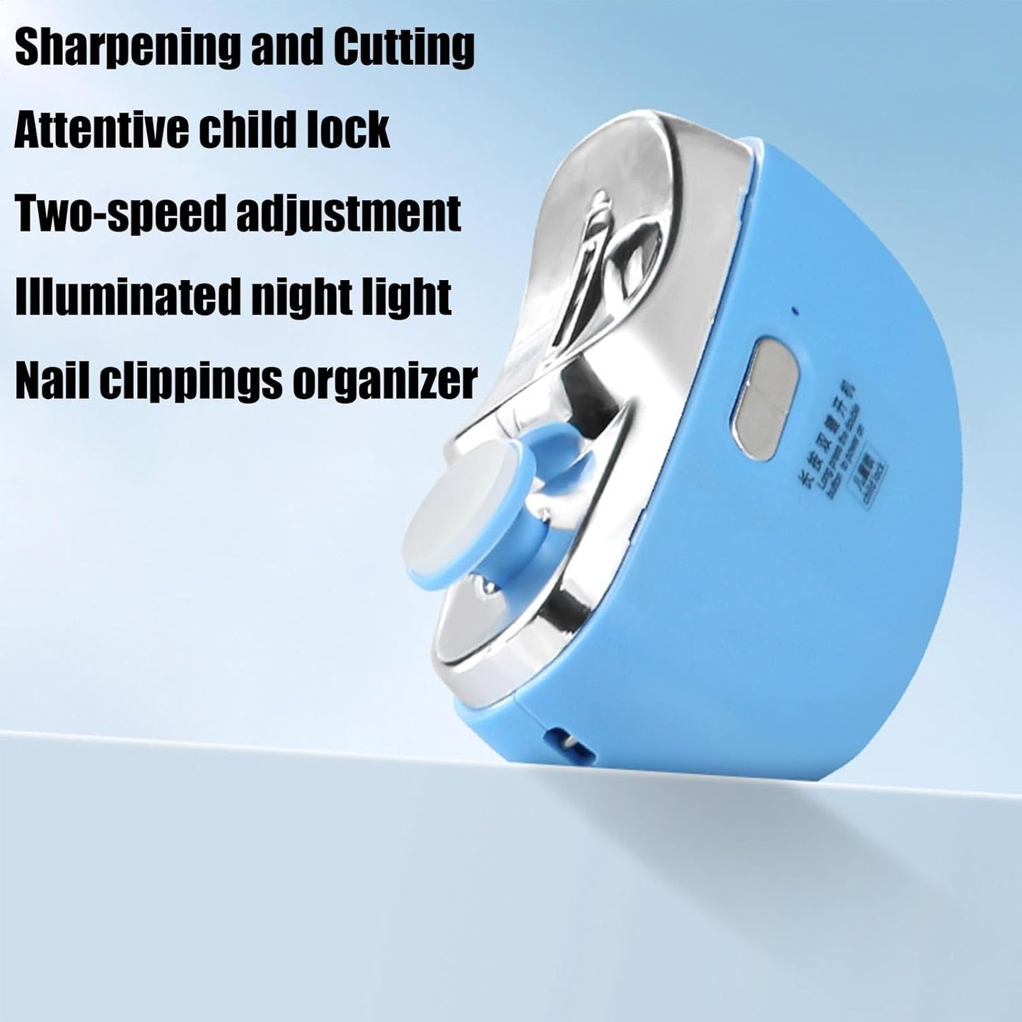 Electric Nail Clippers, Rechargeable Manicure Pedicure Tool, Shiner Polisher, Safety Fingernail Trimmer for Kids, Electric Nail File Smooth Polishing and Grooming
